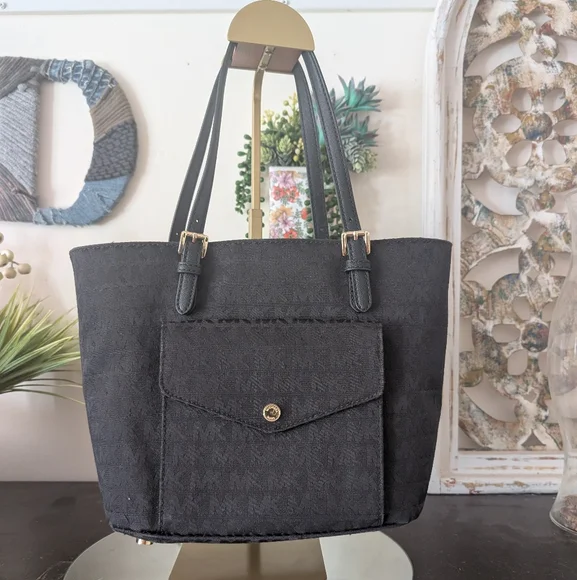 Michael Kors Black Tote Bag - Picture 1 of 14